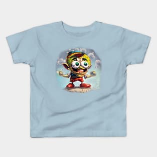 Warped Mario with veins in head Kids T-Shirt
